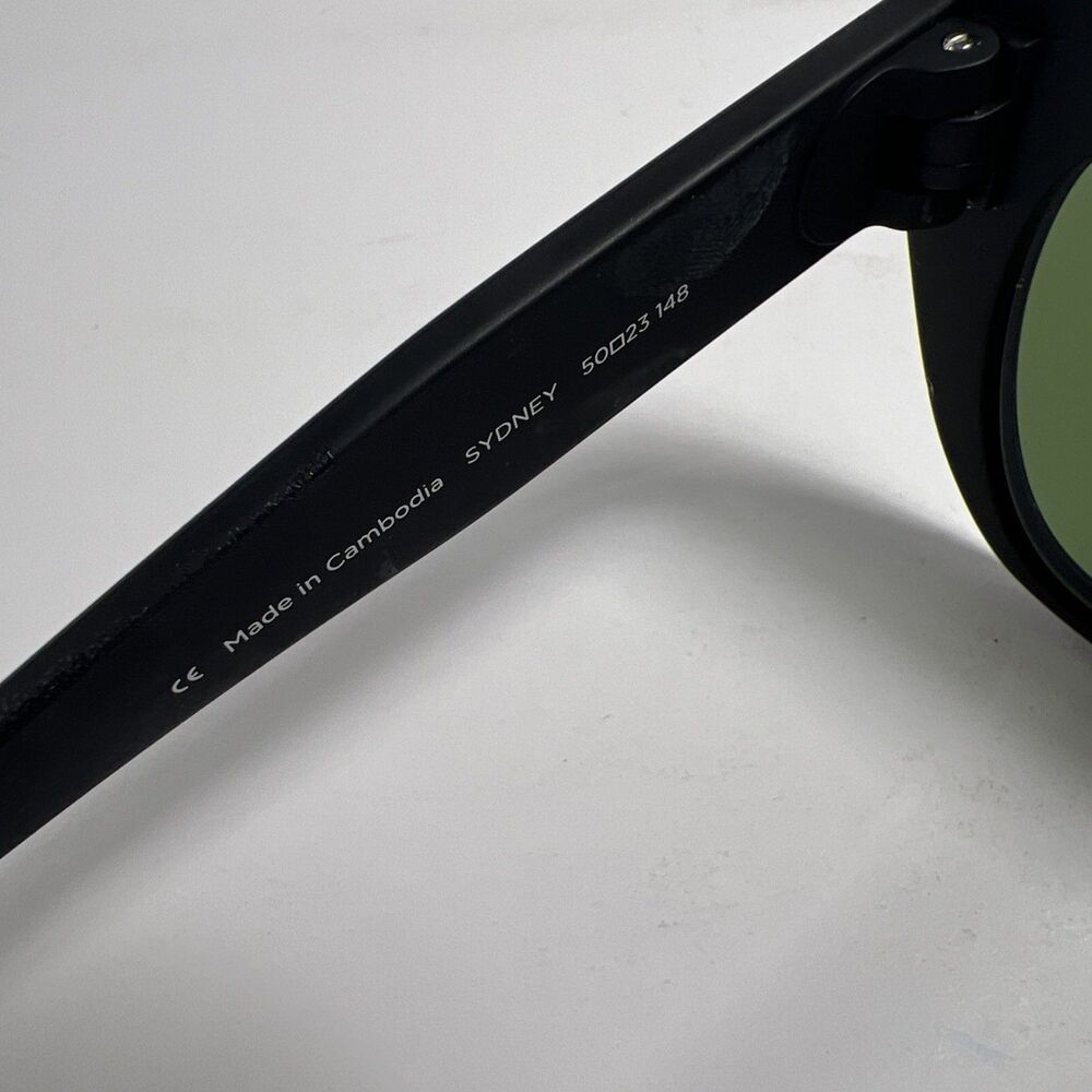TOMS Sydney Matte Black Cat Eye Give Sight Sunglasses Traveler Collection - Picture 4 of 5
